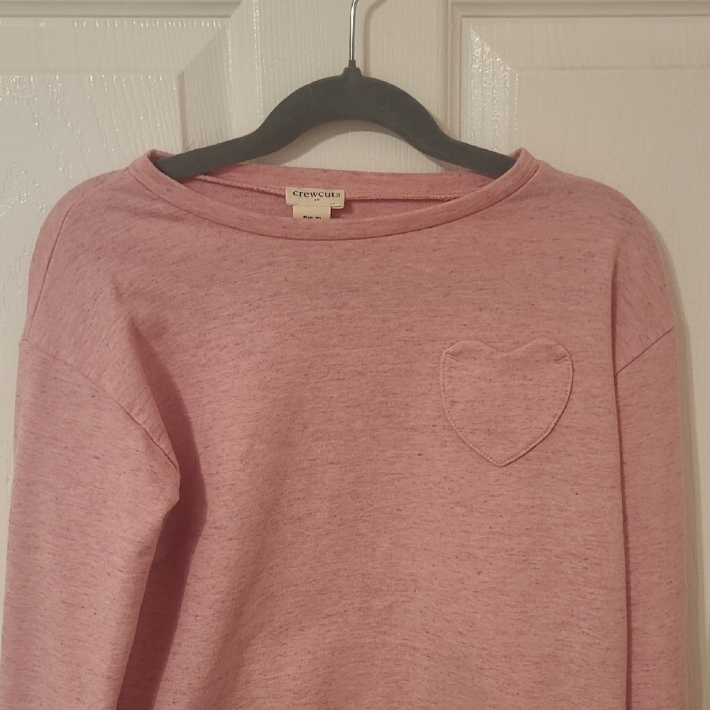 Crewcuts Pink Crew Neck Sweater with Knit Texture